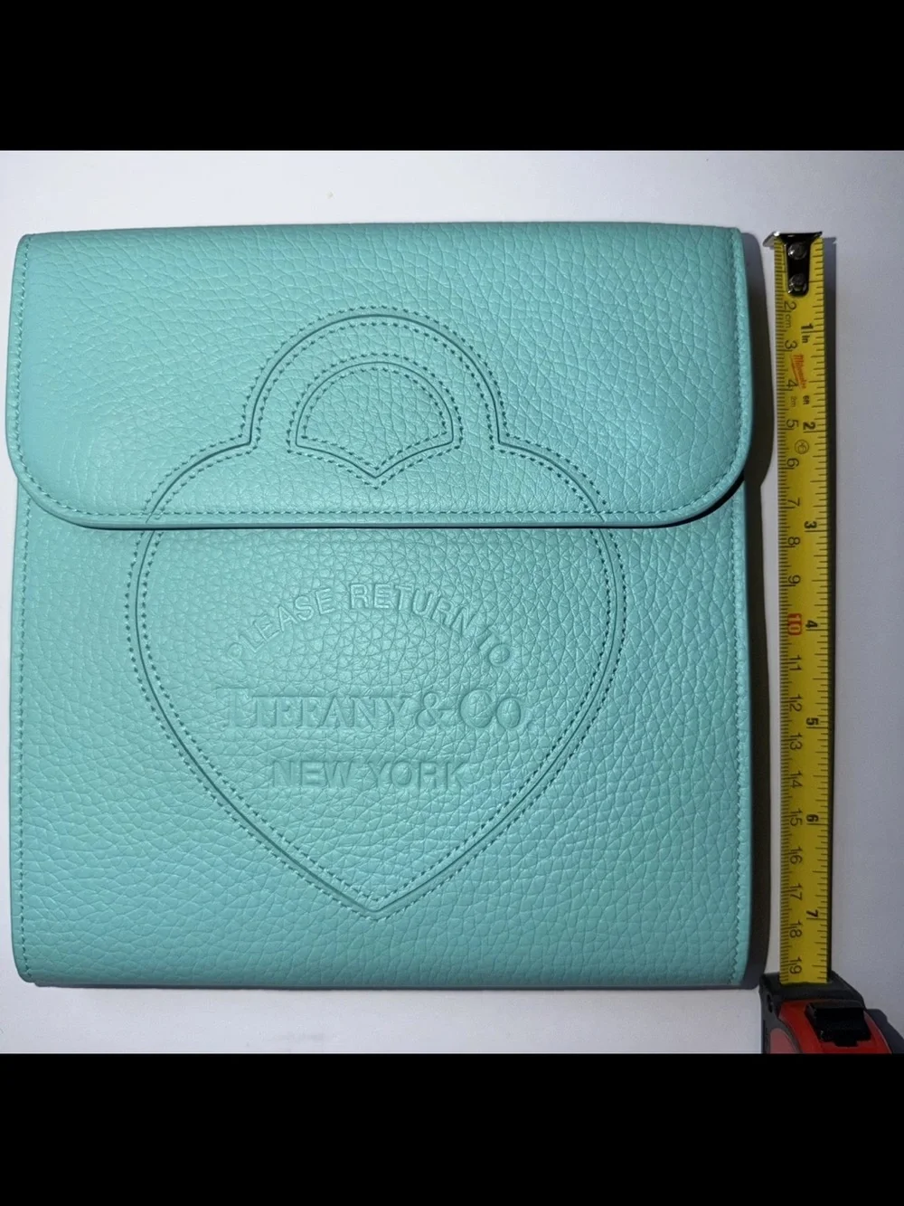 Tiffany & Co. Tiffany Blue Grain Leather Fold-Out Jewelry Case Travel Organizer